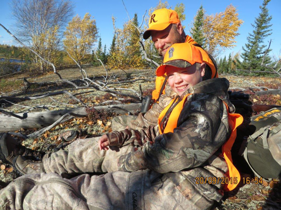 The people you hunt with. David and Jackson. Webber's Lodges