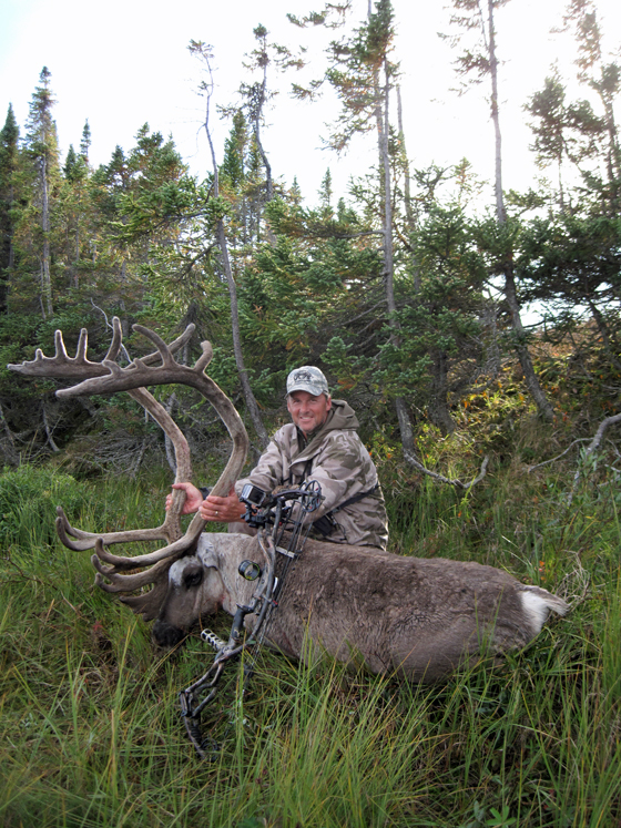 Michael Broadwell with one of the four archery Caribou bulls that made the Pope & Young record book!