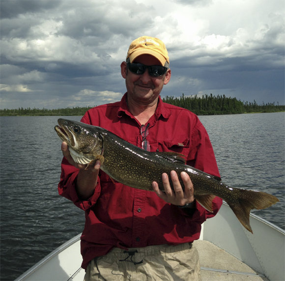 Chris Gilbreath with Lake Trout.