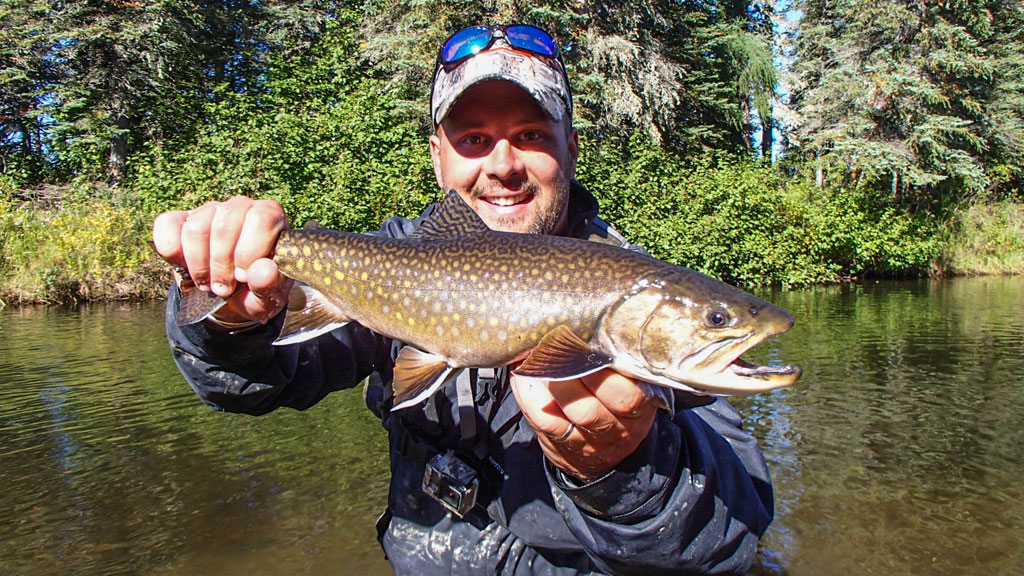 A perfect brook trout for professional fly-fishing guide Ryan Suffron.