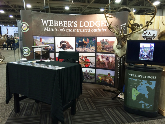Webber's Lodges Trade Show Booth