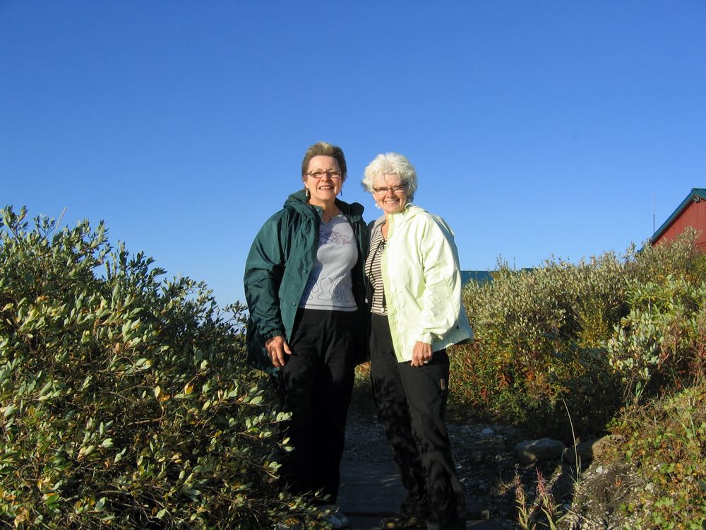 Blueberries & Polar Bears cookbook authors Helen Webber (right) and Marie Woolsey.