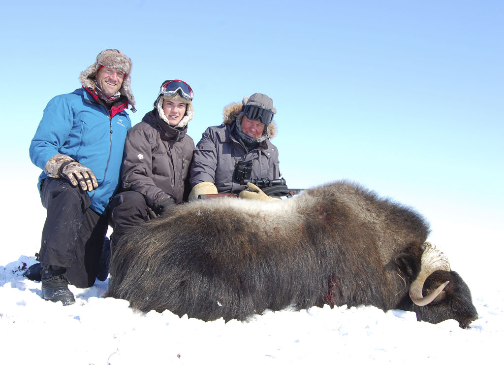 Yuell family. Three-generation Musk Ox hunt.